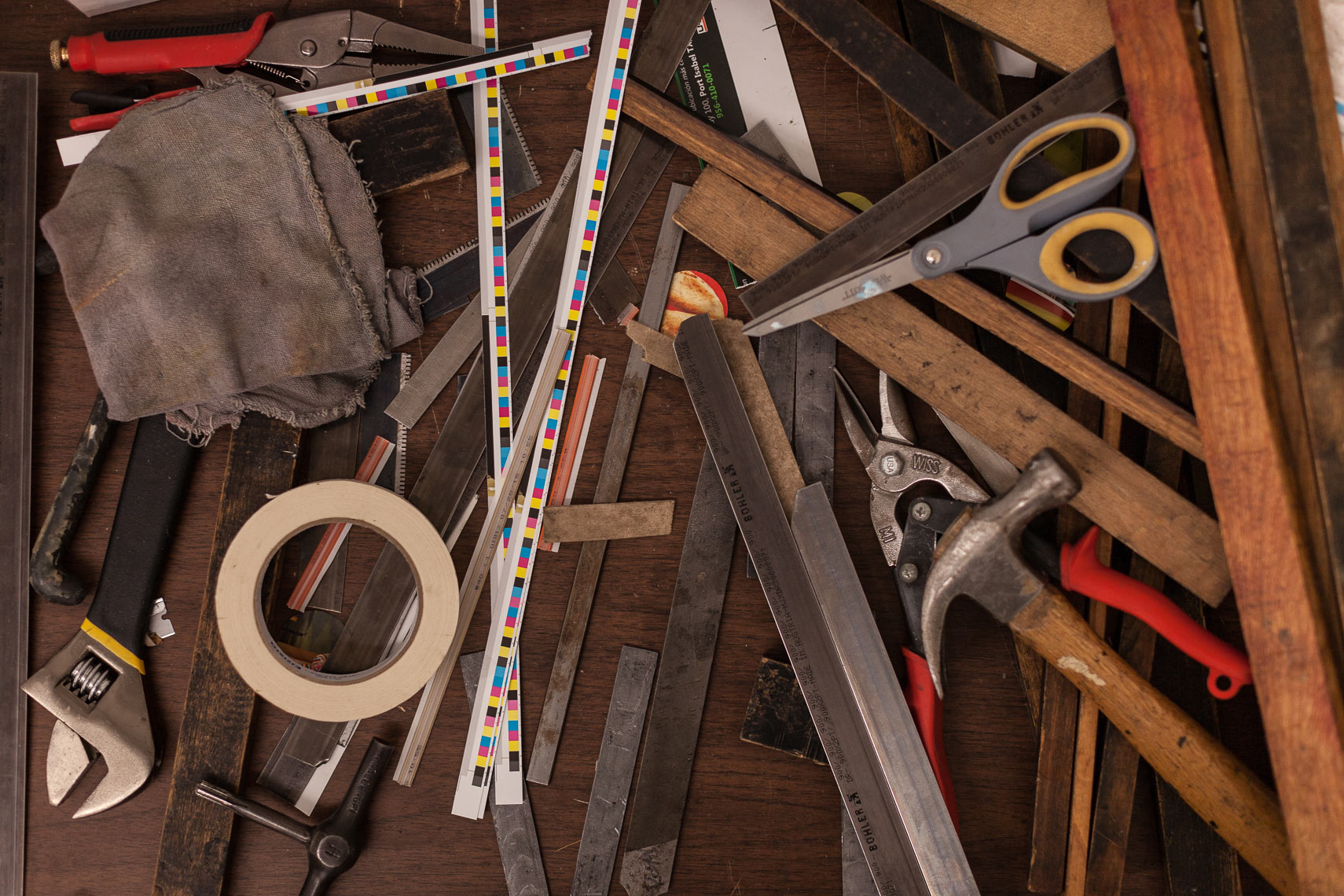 Photograph of Tools Laying on a Table 
