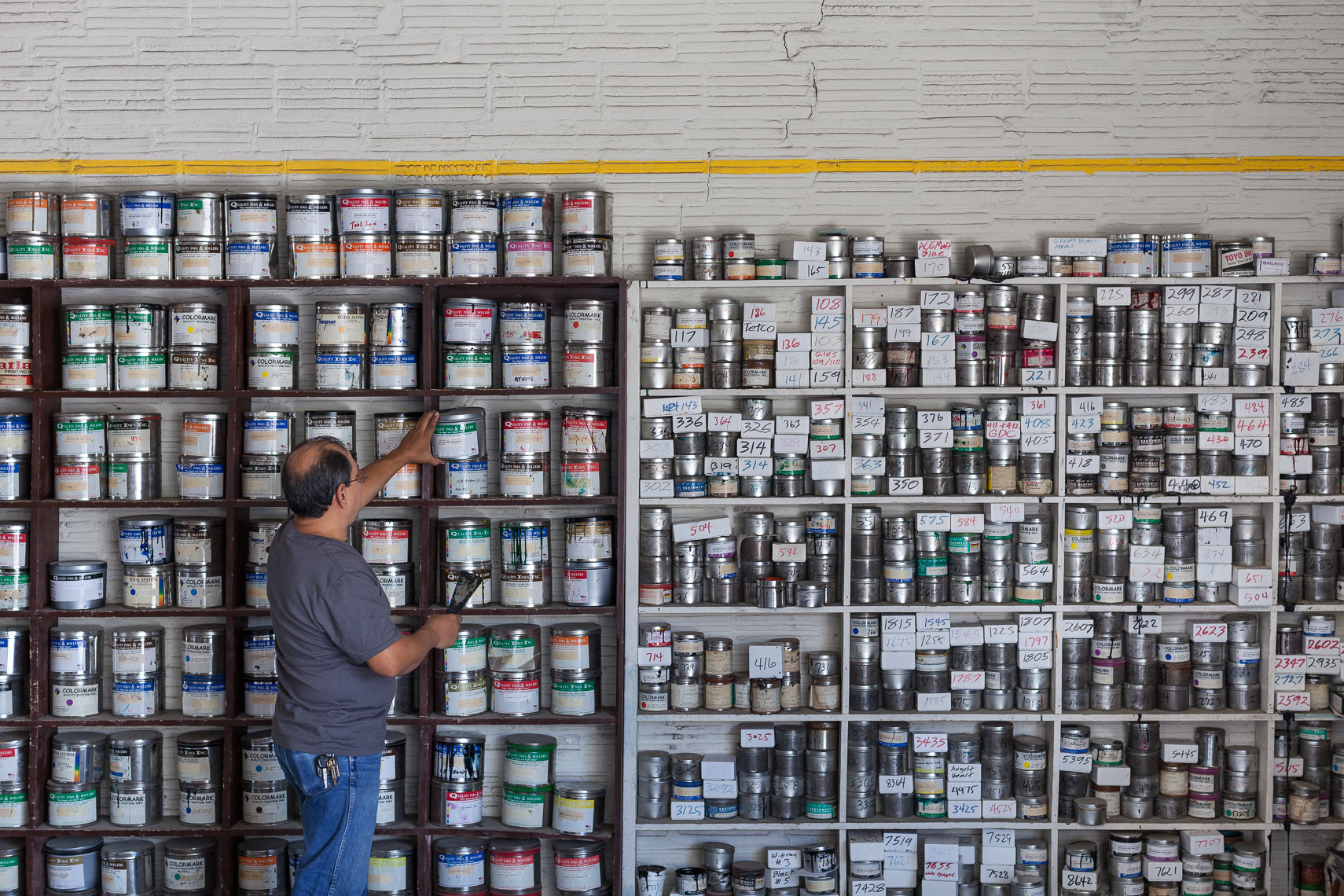 Printing Paint on Shelves Photographed by Jason Risner 